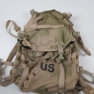 USGI MOLLE II Assault Pack Backpack Desert Camo One Size Military Surplus